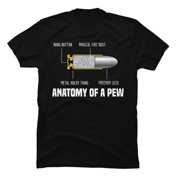 anatomy of a pew pew shirt